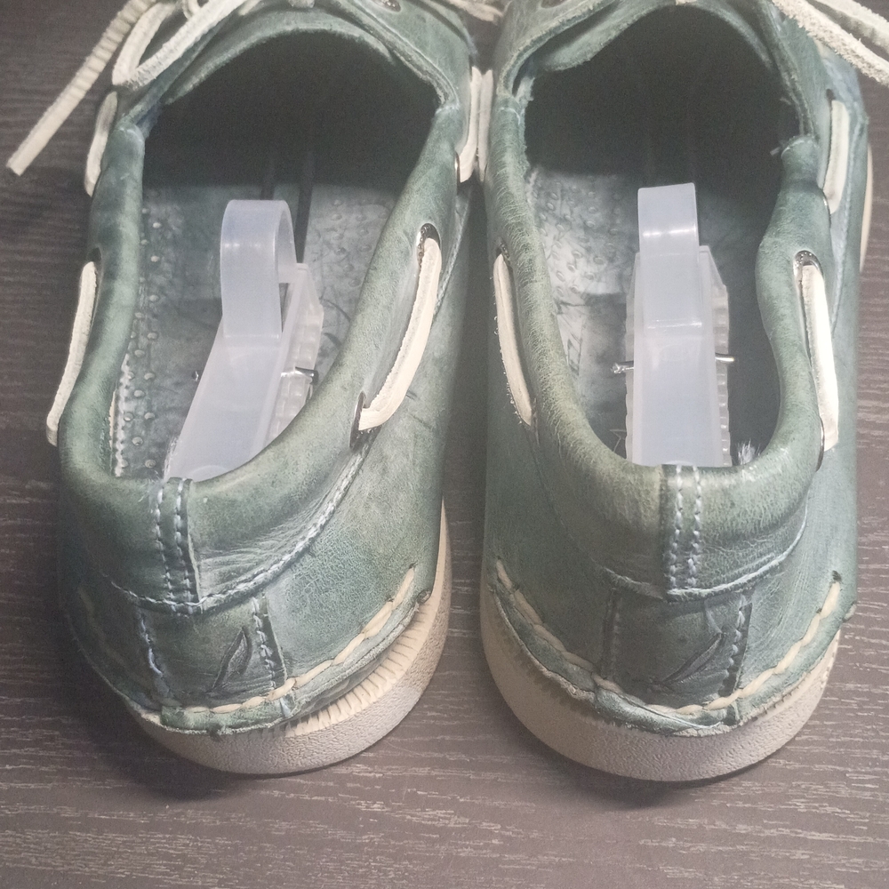 Sperry Teal Boat Shoes for Men 10.5M. Saltwater Washed Finish. NEW!!! - Picture 4 of 6
